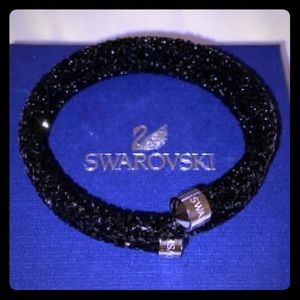 Swarovski crystal (black) wrap choker or bracelet